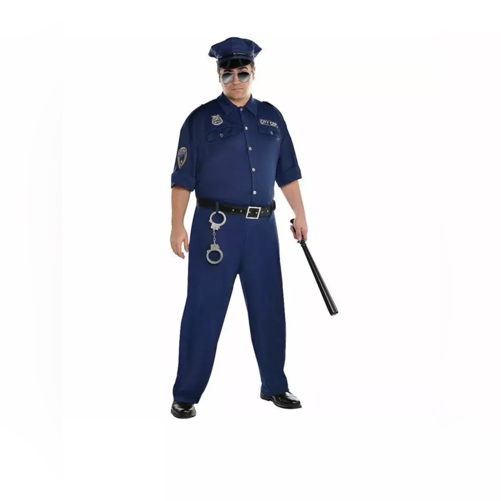 NEW "On Patrol" Police Costume Adult/ Adults Plus Size NWT